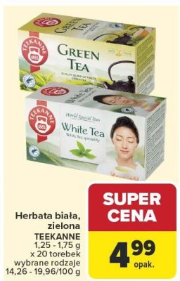 Herbata biała, zielona TEEKANNE 20-175 g promocja w Carrefour