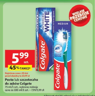 Szczoteczka do 偶eb贸w medium Colgate advanced white promocja