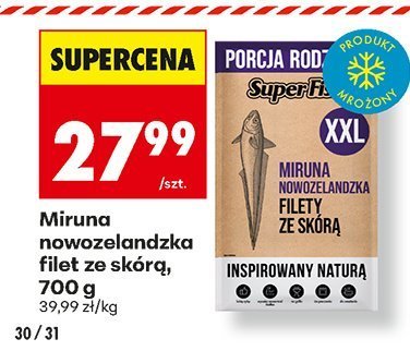 Miruna nowozelandzka filet ze skórą, 700 g promocja w Biedronka
