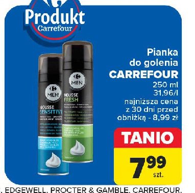Pianka do golenia sensitive Carrefour promocja