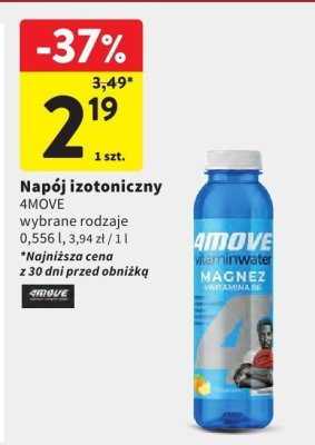 Napój izotoniczny 4MOVE wybrane rodzaje 0,556 l promocja w Intermarche