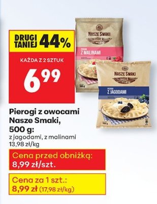 Pierogi z jagodami promocja w Biedronka