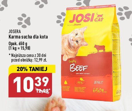 Karma dla kotow z wo艂owin膮 Josi cat promocja
