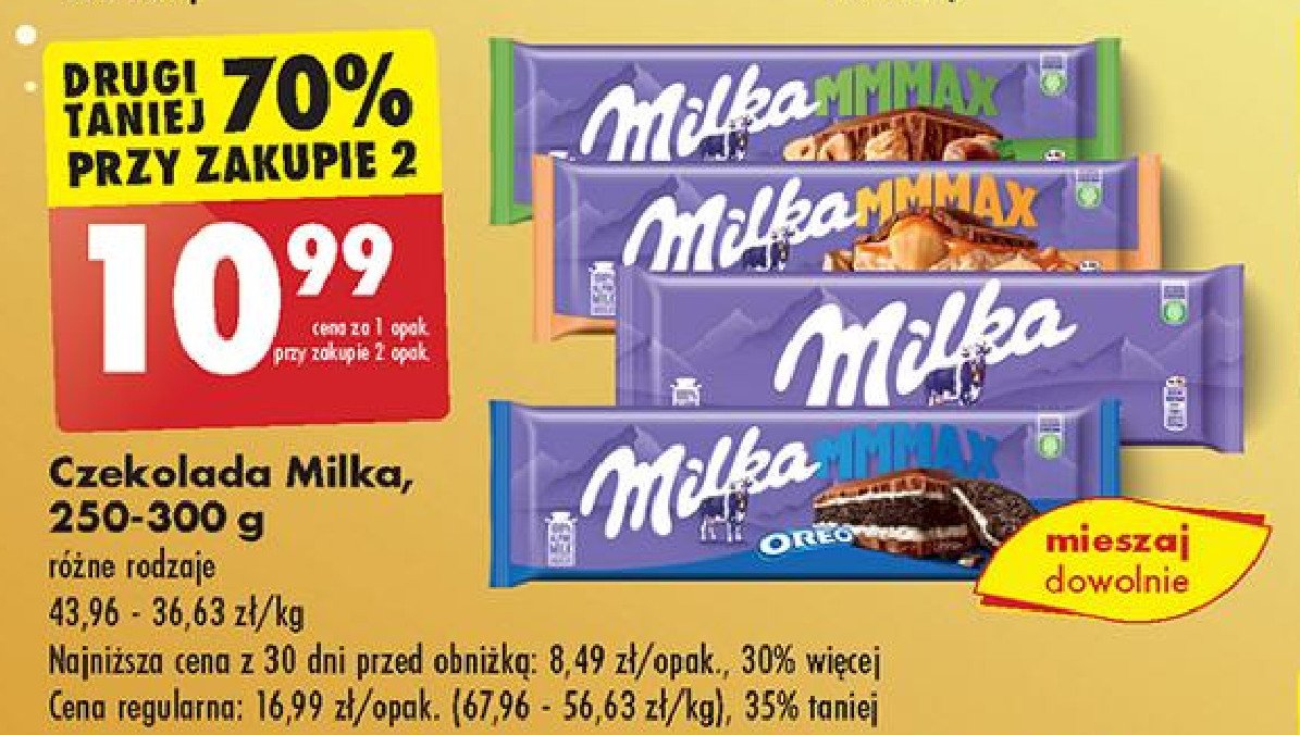 Czekolada toffee wholenut Milka promocja w Biedronka