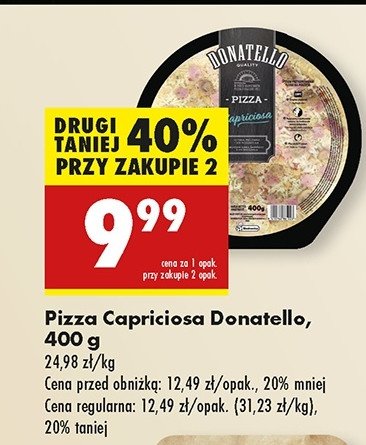 Pizza capriciosa Donatello pizza promocja