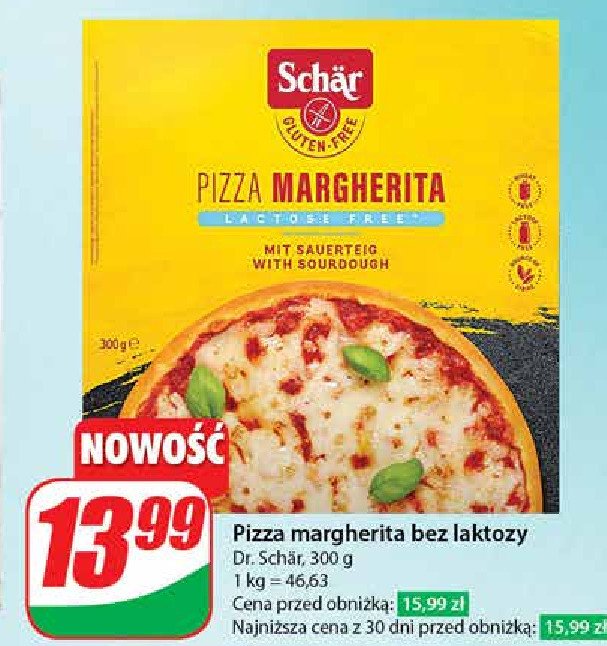 Pizza margherita Schar promocja