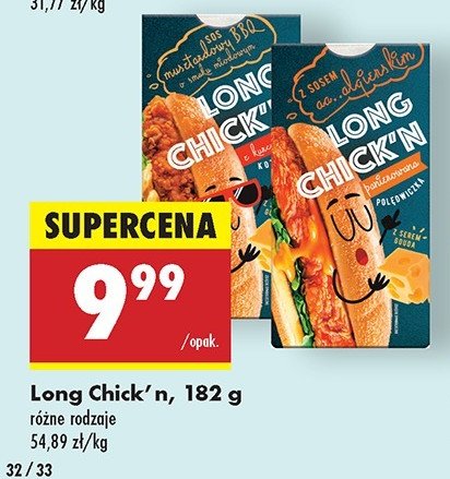 Long chick'n panierowany z sosoem alagierskim promocja w Biedronka