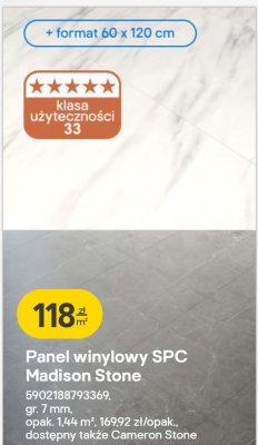 Panel winylowy SPC Madison Stone GoodHome promocja w Castorama