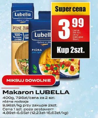 Makaron LUBELLA różne rodzaje 400g promocja w Supeco