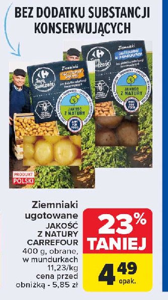 Ziemniaki w mundrukach Carrefour targ świeżości promocja