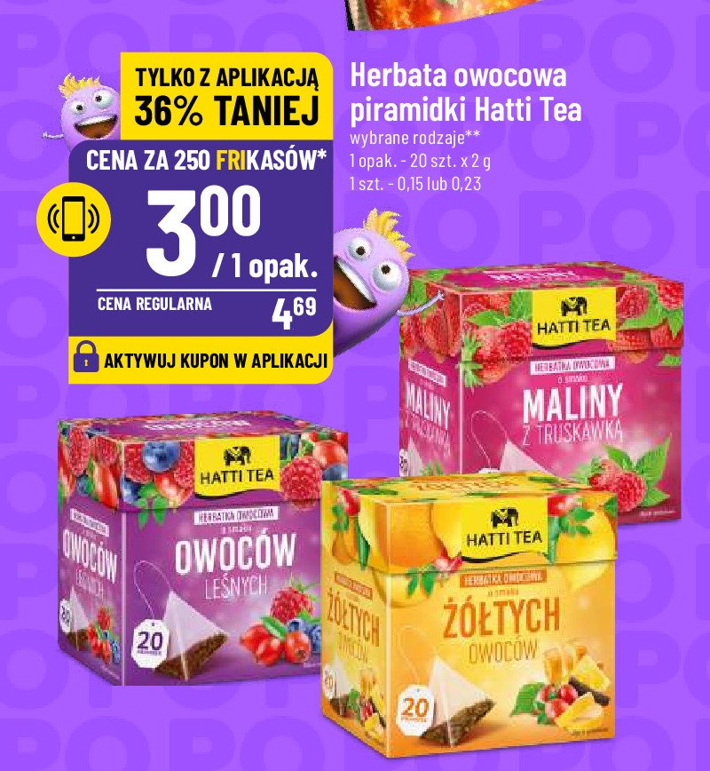 Herbata żółte owoce Hatti tea promocja