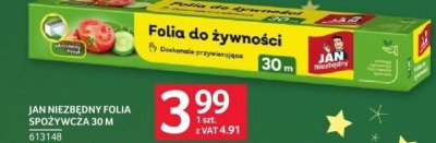 Folia do żywności Jan Niezbędny spożywcza 30 m promocja w Selgros