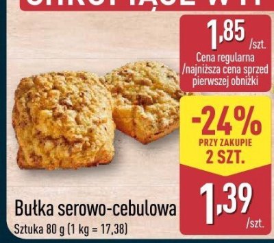 Bułka serowo-cebulowa promocja w Aldi