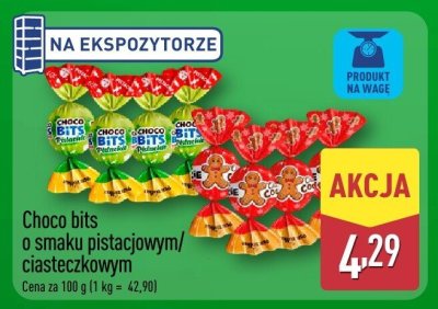 Choco bits o smaku pistacjowym/ciasteczkowym promocja w Aldi
