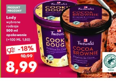 Lody cookie dough K-classic favourites promocja
