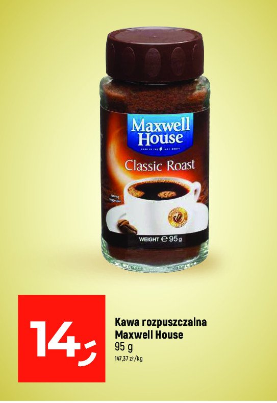 Kawa MAXWELL HOUSE CLASSIC ROAST promocja