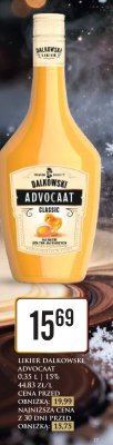 Likier Dalkowski Advocaat 0,35 l 15% promocja w Dino