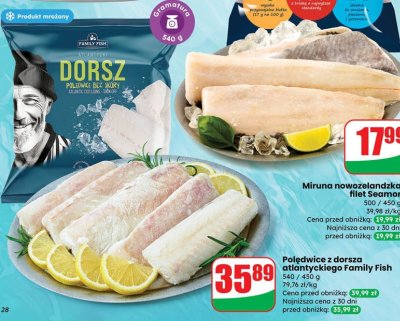 Polędwice z dorsza atlantyckiego Family Fish promocja w Dino