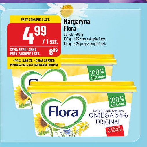 Margaryna original Flora omega 3&6 promocja