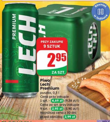 Piwo Lech Premium puszka, 0,5 l promocja w Dino