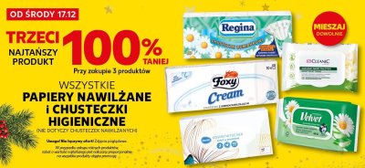 Wszystkie papiery nawilżane i chusteczki higieniczne promocja w Kaufland
