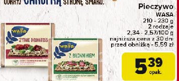 Pieczywo chrupkie żytnie delikatess Wasa promocja w Carrefour Market