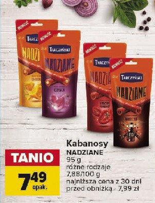 Kabanosy Tarczyński nadziane promocja