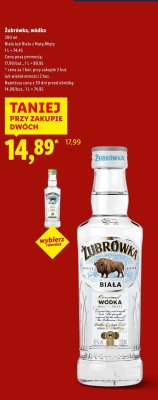 Wódka Żubrówka Biała 0,2 l promocja