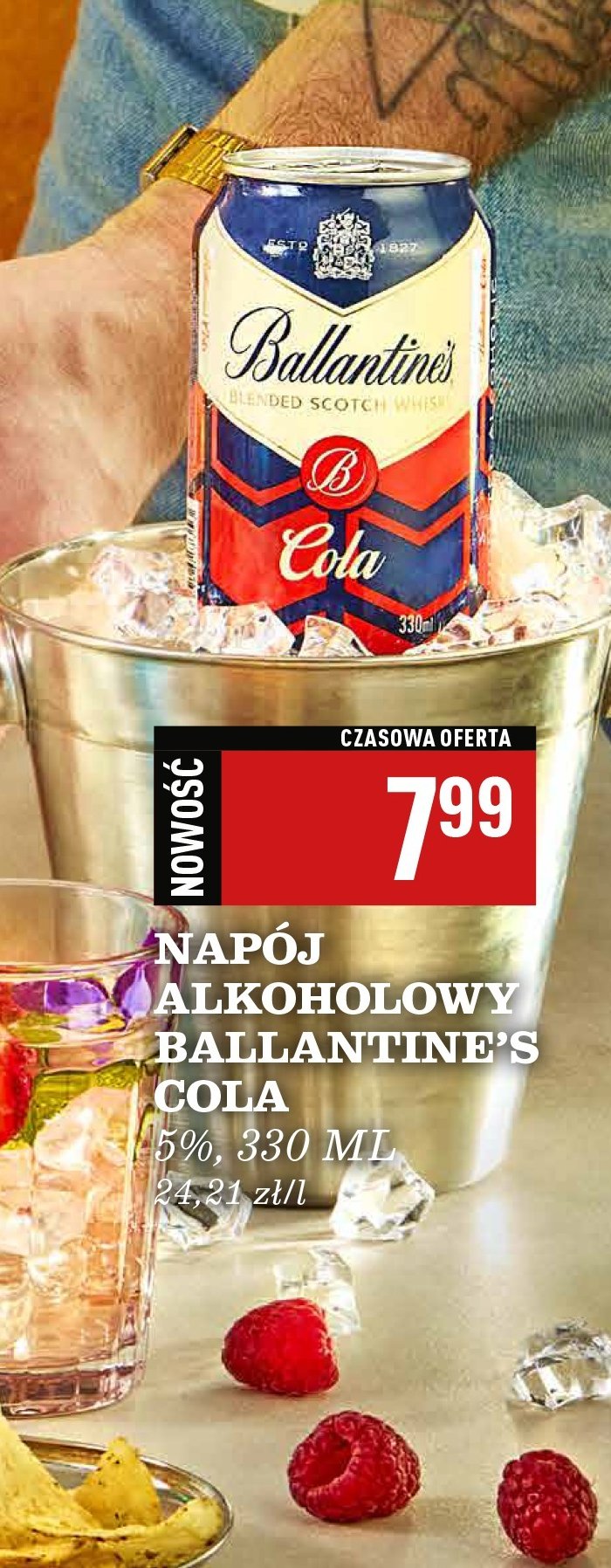 Drink Ballantine's cola promocja w Biedronka