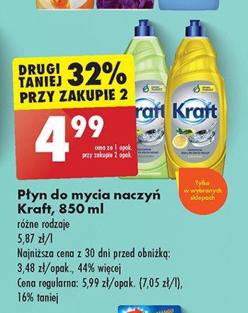 Płyn do mycia naczyń aleosowy Kraft promocja