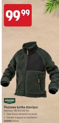 Pluszowa kurtka dziecięca Kryoba promocja w Jula