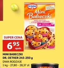 Mini babeczki waniliowe z kropelkami czekolady Dr. oetker promocja
