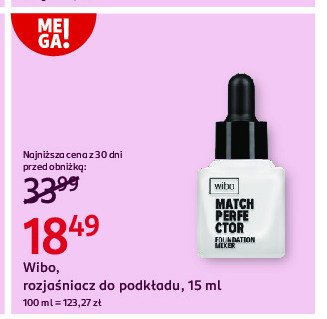 Rozjaśniacz do podkładu Wibo promocja w Rossmann