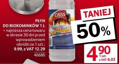 Płyn do biokominków promocja w Selgros