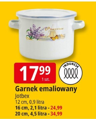 Garnek emaliowany Jotbex 12 cm, 0,9 litra promocja w Leclerc