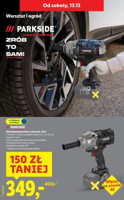 Akumulatorowy klucz udarowy Parkside Performance, 20 V promocja w Lidl