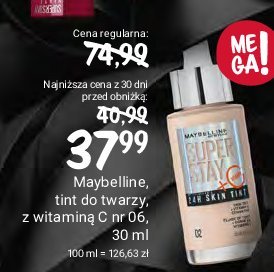 Podkład z wit. c 06 Maybelline super stay 24h skin tint promocja