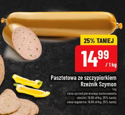 Pasztetowa ze szczypiorkiem Rzeźnik Szymon promocja w POLOmarket