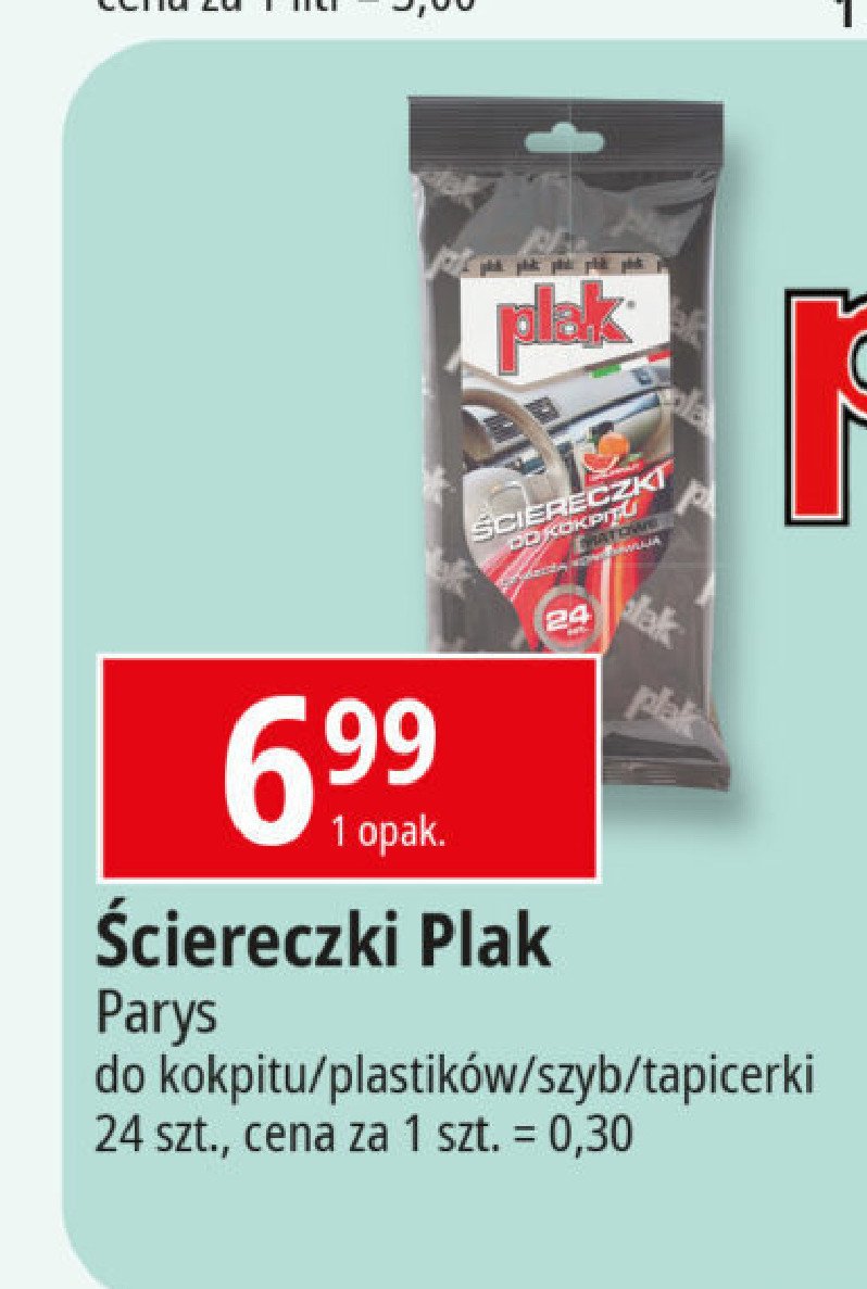 Ściereczki do plastiku owoce leśne Plak promocja