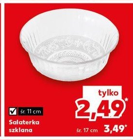 Salaterka szklana 11 cm promocja