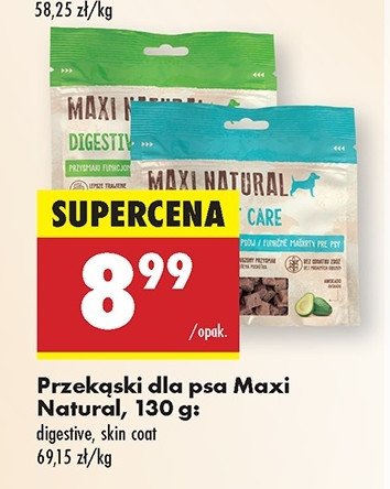 Przekąska dla psa digestive Maxi natural promocja w Biedronka