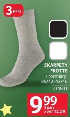 Skarpety Frotte 3 pary promocja w Selgros