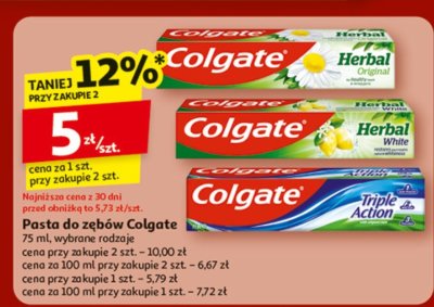 Pasta do zębów Colgate promocja w Auchan