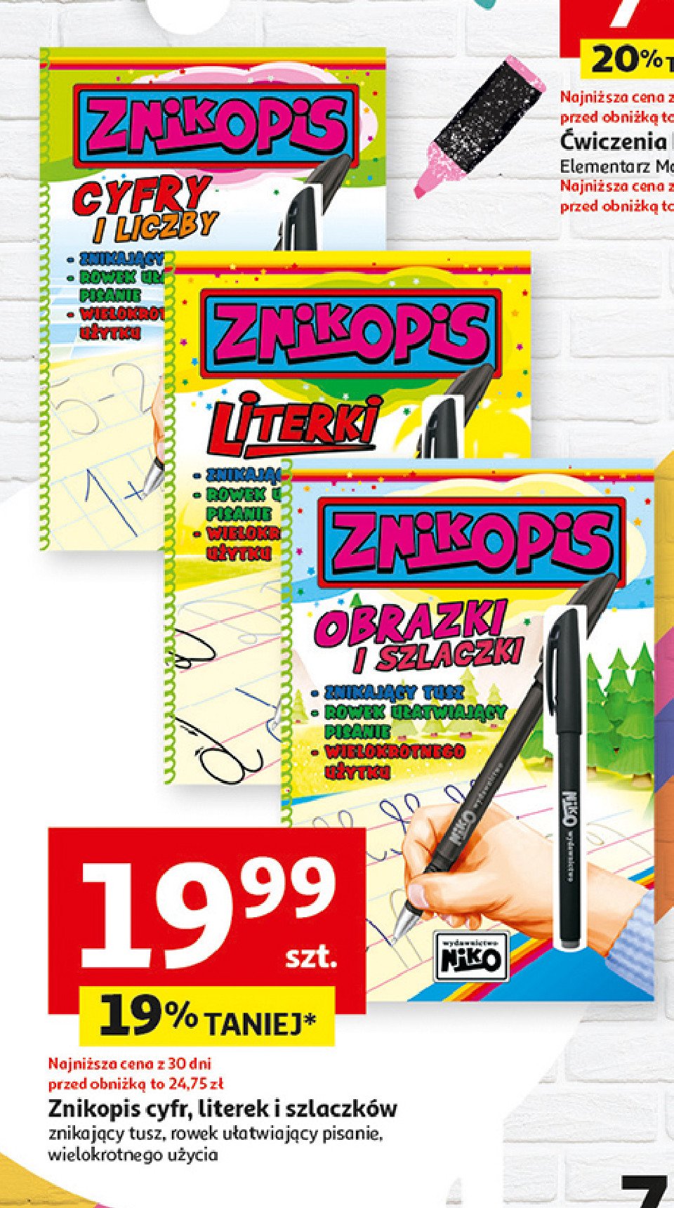 Znikopis - literki promocja