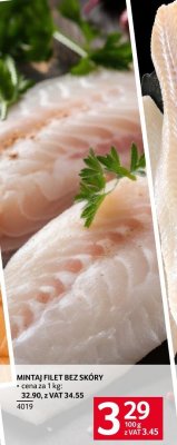 Mintaj filet bez skóry promocja w Selgros