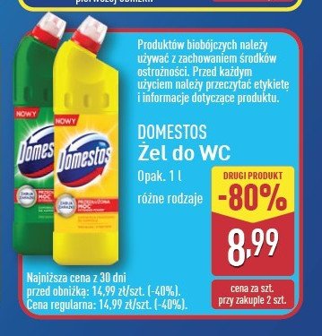 Płyn do wc citrus fresh Domestos promocja