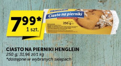 Ciasto na pierniki Henglein promocja w Groszek