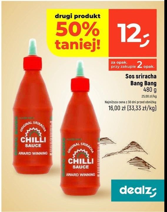 Sos chilli sriracha Bang bang promocja