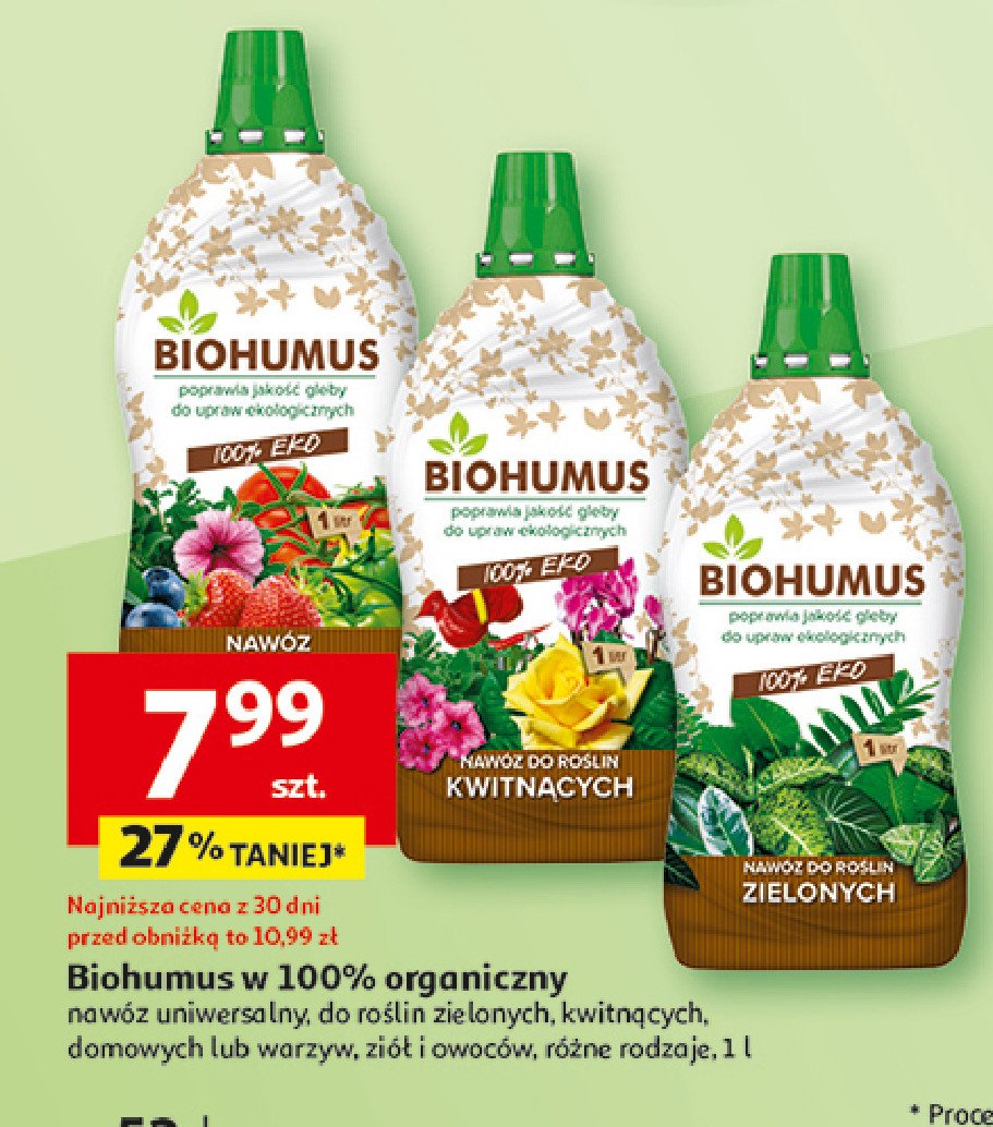 Nawóz do roślin zielonych Biohumus promocja