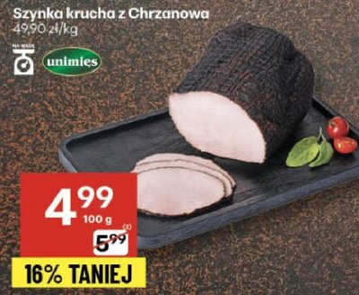 Szynka krucha z Chrzanowa Unimięs promocja w Delikatesy Centrum